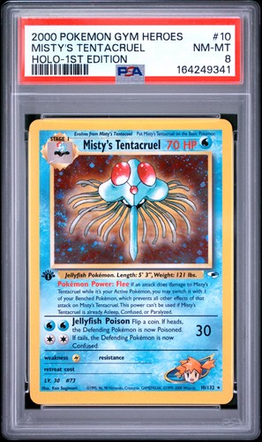 Misty's Tentacruel (1st Edition) graded PSA 8 for sale on eBay