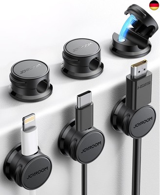 JOYROOM 6 Stück Kabelhalter Kabel Organizer Magnetische Kabelmanagement 