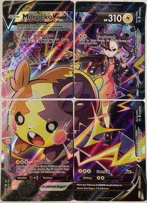 Pokemon Morpeko V-Union Deutsch SWSH287 288 289 290 Mary Komplett Set Near Mint