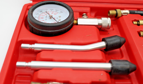 Engine Cylinder Compression auto Tester Kit gauge M8 M10 M12 M14 Gas motor - Afbeelding 2 van 3