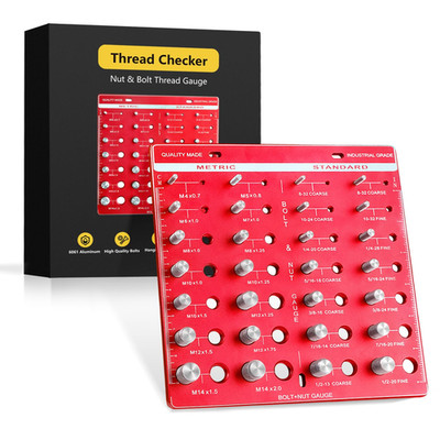 Nut and Bolt Thread Checker Bolt Identifier Board  Bolt and Nut Identifier......