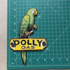 Polly Gas Green Parrot Mascot Classic Sign in Porcelain & Enamel 8"x 5 1/4" — photo 3