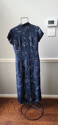 ralph lauren blue silk dress Satin Slip Dress for Women