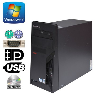LENOVO THINKCENTRE DUAL CORE E5300 2,6GHz 4GB 160GB DVD-ROM RS-232 WIN 7 M1430