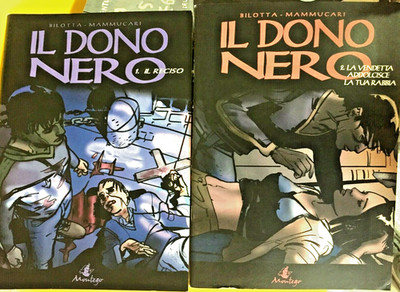 THE BLACK GIFT 1+2, Bilotta-Mammucari - 2 books ed. Montego NEW*