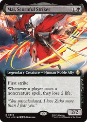 Mai, Scornful Striker (Extended Art) #374 Avatar: The Last Airbender Foil