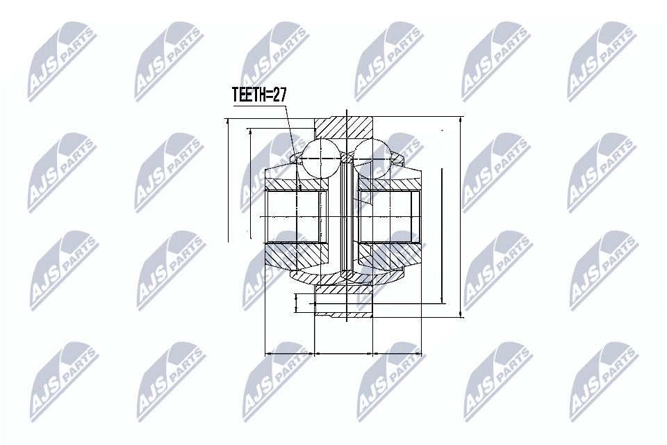 Nty Inner Cv Joint Right For Toyota Camry 96- Highlander 00 - Image 4