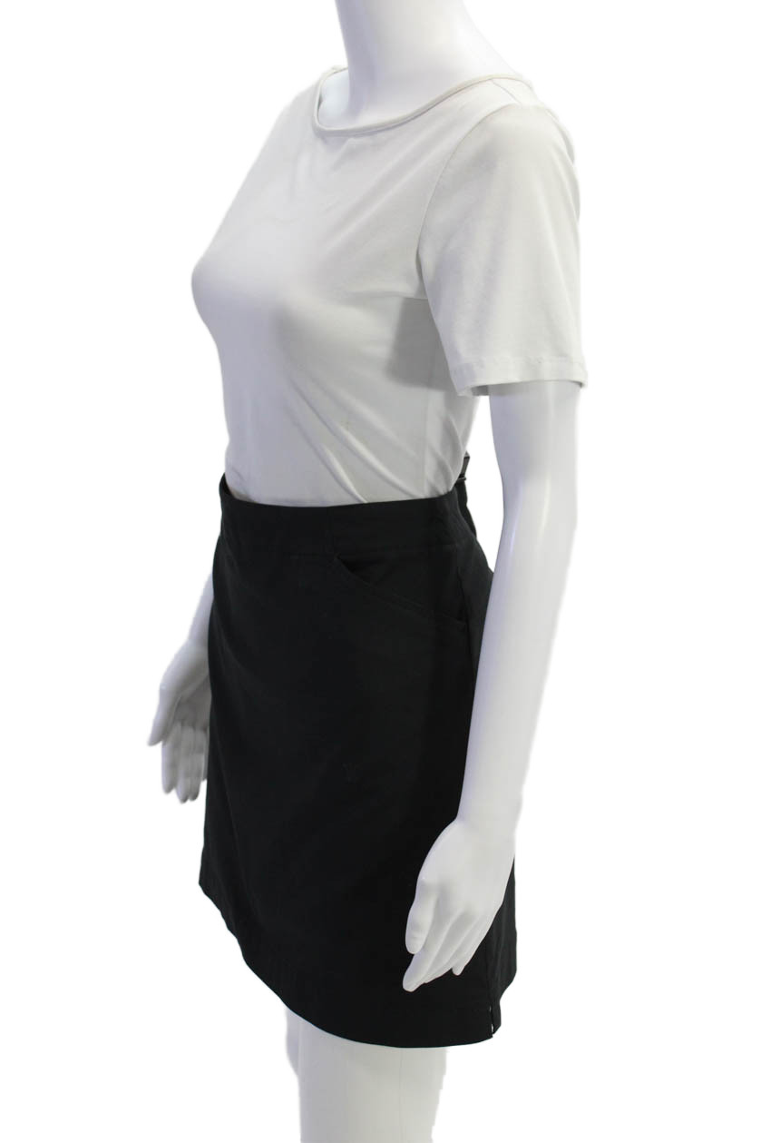 Nike Golf Womens Solid Zip Up Mini Activewear Sko… - image 2