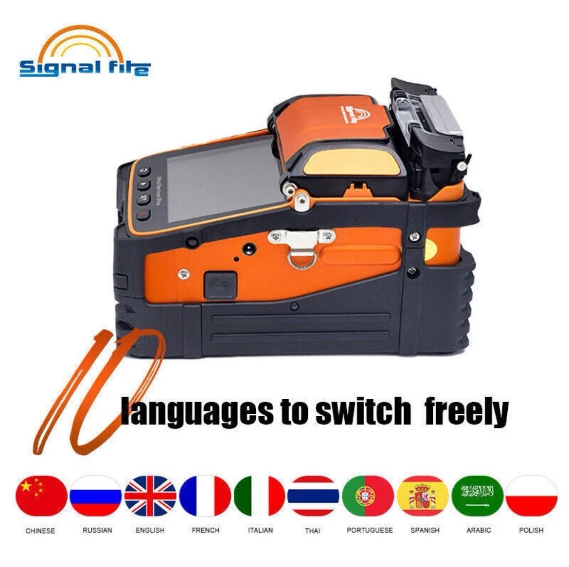 SIGNAL FIRE Optical Fiber Fusion Splicer AI-9 Core Alignment 6 motors + tool kit