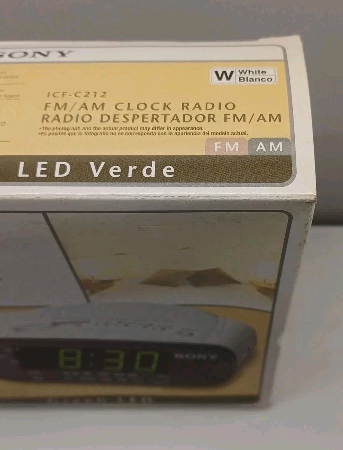 SONY AM/FM Dream Machine Clock Radio ICF-C212 White - Image 3 of 4