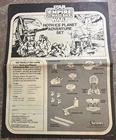 1980 Star Wars HOTH ICE PLANET Adventure Set Kenner Original Instructions