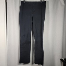 MM LaFleur Women's Straight Leg Denim Jeans Black Flat Front Pants Size 8