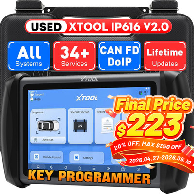 USED IP616 V2.0 XTOOL Scanner All System Diagnostic Tool Key Programmer 34 Reset