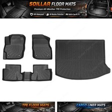 For 2010 2011 2012 2013 Mazda 3 Hatchback Tpe Floor Mats Cargo Trunk Liner New