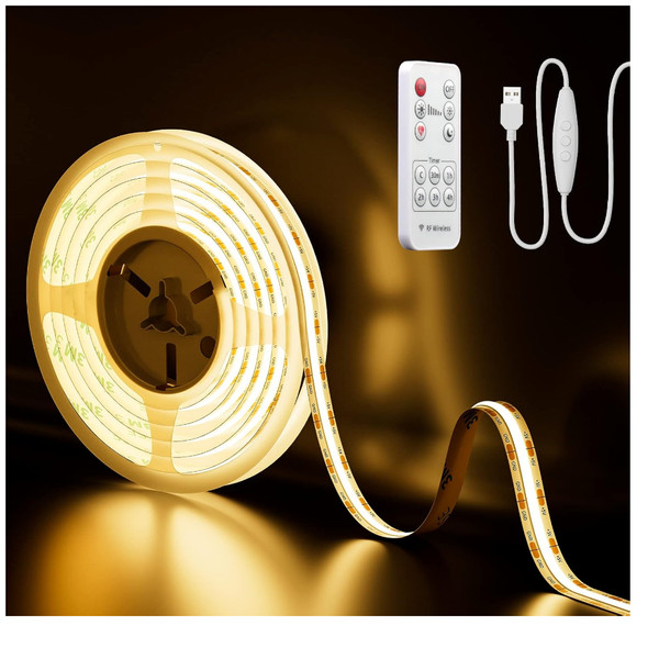 Pautix USB COB LED Streifen 2700K 640Leds 2M-image