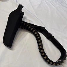 Bianchi #4001 Cyclone II size no. 8 Nylon Holster With Ammo Belt