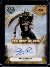 2025 Bowman Best University Beau Pribula The Auto Autograph #BOA-BP Tigers