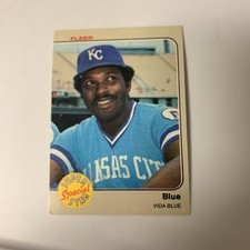 1983 Fleer Super Star Special Blue Vida Blue Kansas City Royals