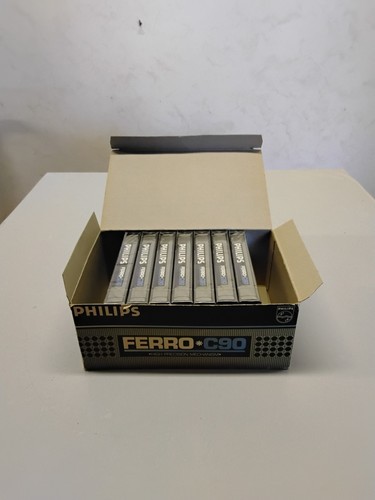 7 Cassettes Audio Philips Ferro C90 Sous Blister