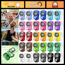 30 Pack Digital Finger Counters - 5 Digit LCD Tally Clickers, Resettable, 12 Col
