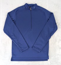 Pearl Izumi Sweatshirt 1/2 Zip Pullover Blue Long Sleeve Men Medium Made in USA