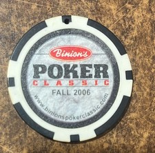 Binion's Poker Classic Fall 2006 Poker Chip The Legend Continues