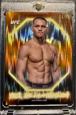 Jack Della Maddalena Midnight Dusk /75 2025 Topps Midnight UFC #36 JDM NUMBERED