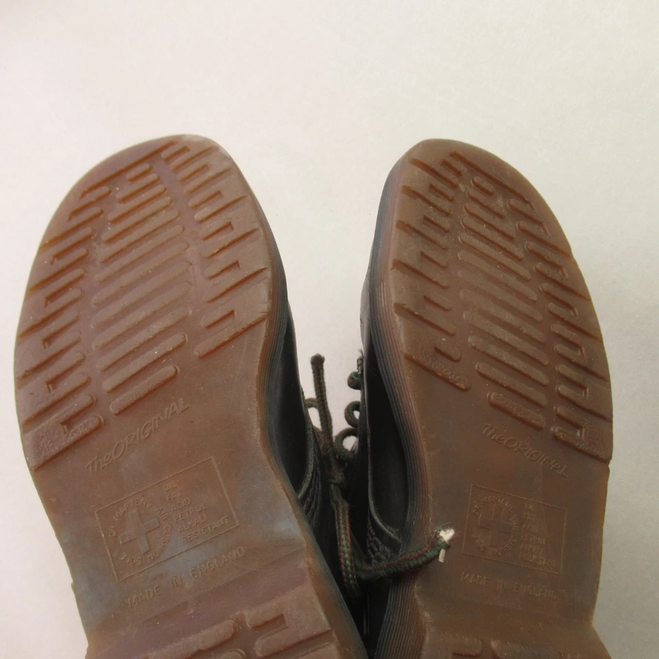 Botas Doc Dr. Martens para mujer 8 negras de combate de cuero grueso Foto 3 de 4