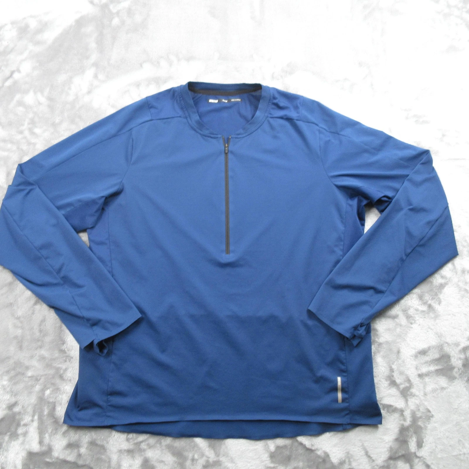 REI Co-op Pullover Mens XL Blue 1/4 Zip Lightweight Running Hiking Performance