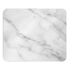 White Marble Mouse Pad Modern Desk Accessory