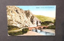 a) Bobbio (PC)- Orrido e Ponte di Barberino. Viaggiata.