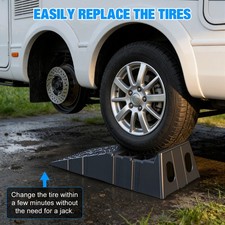12" W Ramps Low Profile Plastic Car Service Ramps 13000LB Truck Vehicle-2 Pack