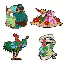 4x Robin Hood Disney Pin Ansteckpin
