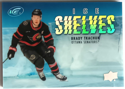 2024-25 UD Ice Shelves Brady Tkachuk Ottawa Senators SP