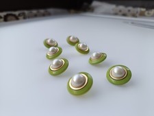 8 Pz Vecchi Bottoni Old Buttons Vintage Vieux boutons alte Knöpfe Anni 50 60 70