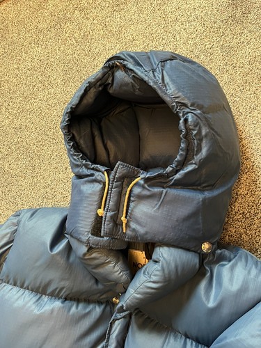 RARE Vtg 70s The North Face Brooks Range Himalayan Down Parka Navy Jacket Men XL - Picture 8 of 17