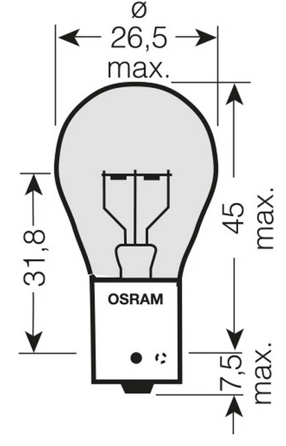 PY21W 7510TSP (single bulb) PRO +100% OSRAM 24V - Image 3 of 3