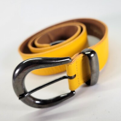 Linda Allard for Ellen Tracy Belt Tan Italian Sueded Calfskin Gold Rope Buckle L Vintage Linda Allard For Ellen Tracy Black | Mercari main image 4