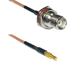 RG316 TNC FEMALE BULKHEAD to SSMB Male RF Cable Rapid-SHIP LOT