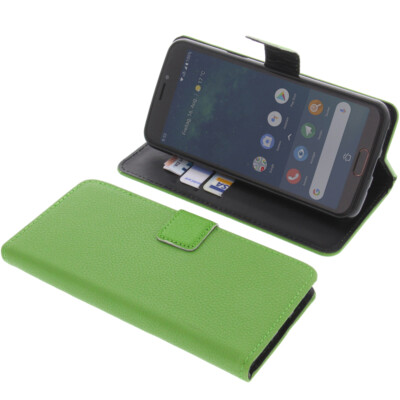 Tasche für Doro 8080 Book-Style Schutz Hülle Handytasche Buch Grün