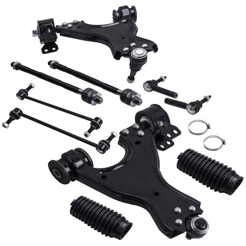 Front Control Arm w/ Ball Joint Tie Rod End Link Kit for Buick Enclave 2008-2017 - Picture 2 of 12