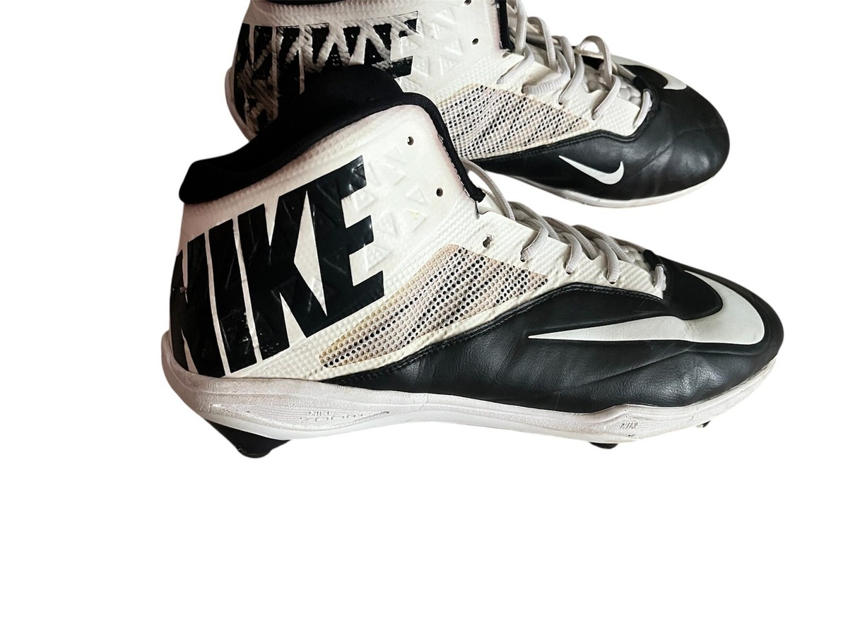 Nike Zoom Code Elite 3/4 Football Cleats White Black 603368-010 Men’s Size 18 NEW Mens Nike Zoom Code Elite 3/4 TD Football Cleats sz 17  main image 4