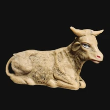 Vintage Christmas Ox Nativity Fontanini Italy Oxen 3.5" Replacement Figurine