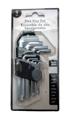 9 Piece Hex Key Set Keys