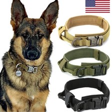 Training Adjustable Tactical Dog Collar Leash Set Control Handle Pet Lead NEW