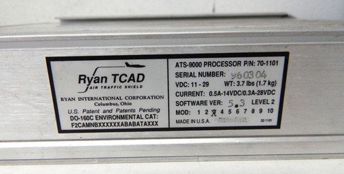 Ryan TCAD ATS-9000 Processor 70-1101 + Mounting Tray, Processor 70-1102 - Picture 3 of 4