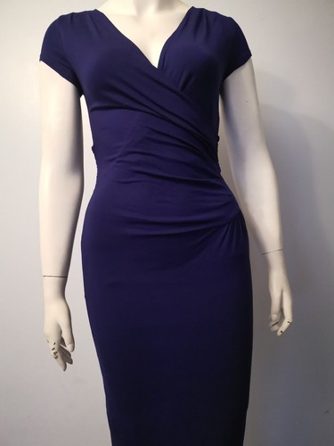 Phase Eight Women Size 8 Navy Blue Stretch Jersey Bodycon Dress Formal #PH87D# - Bild 8 von 14