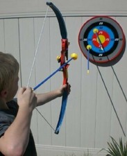 Kings Sport Toy Archery Bow  Arrow Set For Kids With Suction Cup Arrows Target