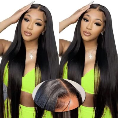 Lace Wig High Quality Female Wigs Straight Human Hair Wigs 4x4