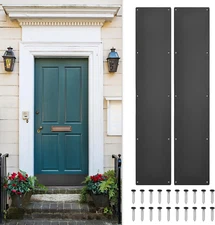 2Pcs Door Kick Plate, 8 X 34 Inches Aluminum Kick Plate Door Plate, 1.5Mm (1/16